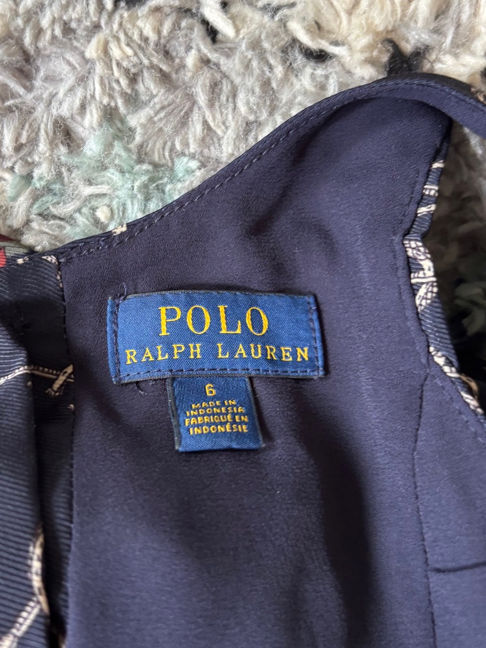 Polo Ralph lauren horse and hunting dog print dress girls 6 - Picture 5 of 5